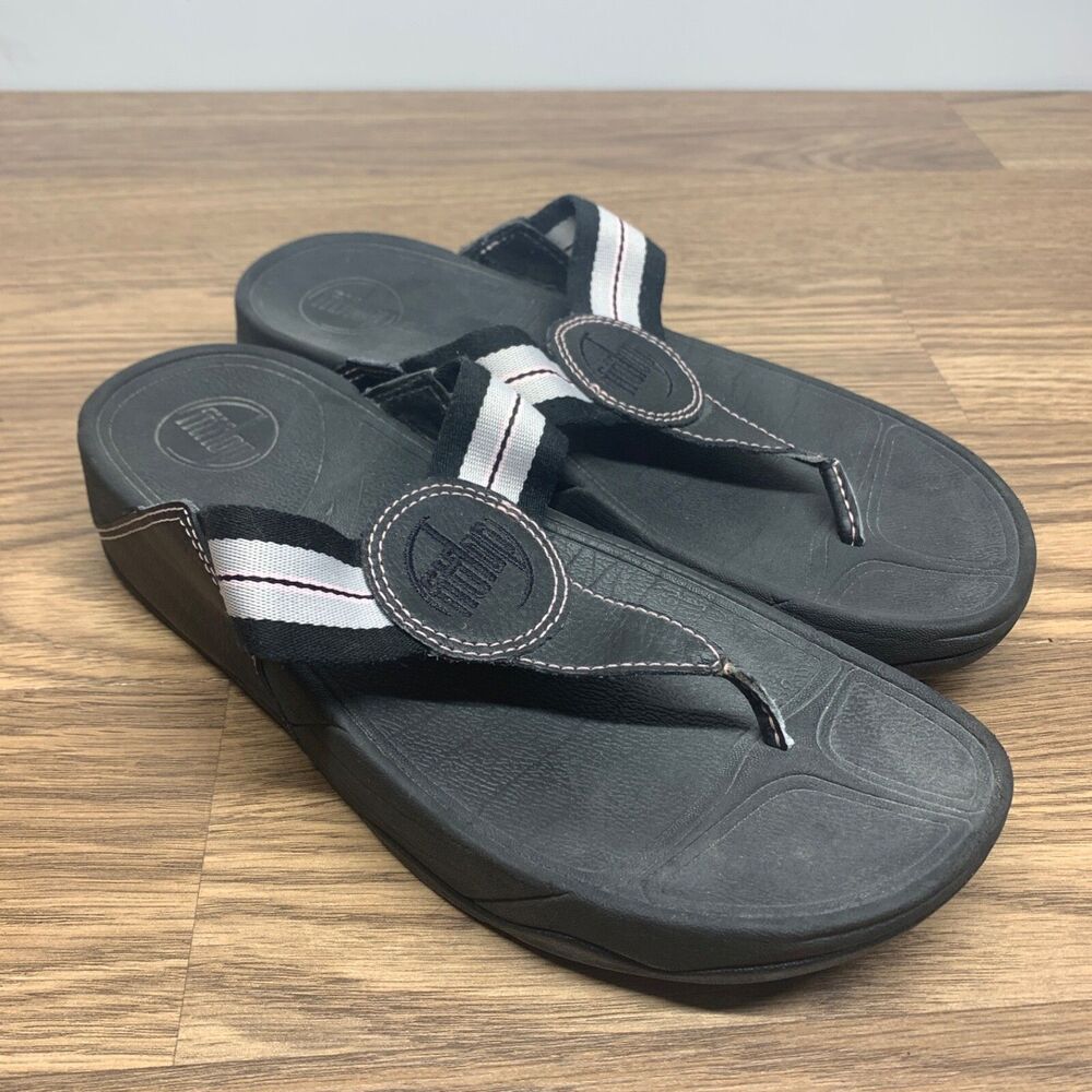 Fitflop Fit Flop Walkstar Women's Black Toning Walking Sandals Size 8